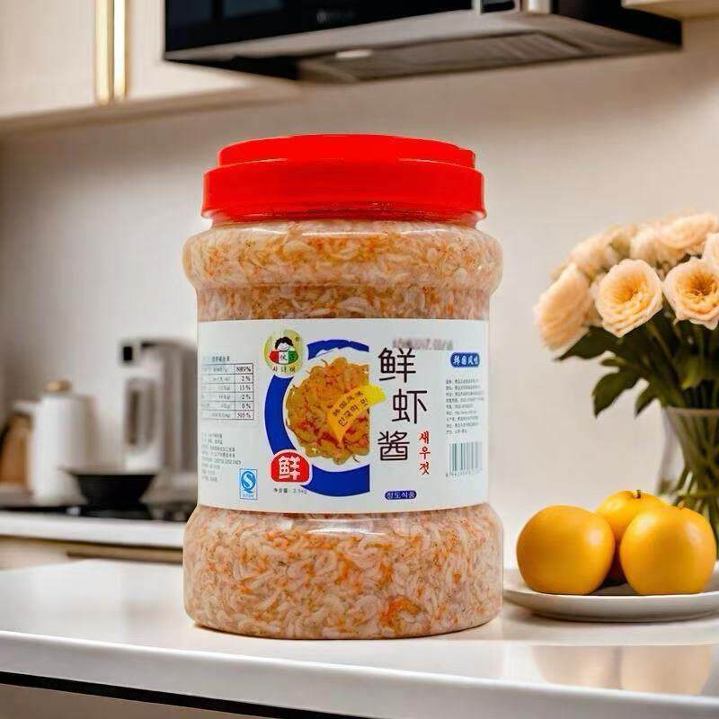 小伙子鲜虾酱2.5kg餐饮装 咸水虾腌制韩国泡菜韩式辣白菜专用调料