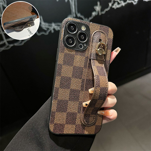 坎宁安适用于oppoA3Pro手机壳a2m腕带A1懒人支架5G懒人A1X菱格纹a58复古a97小众oppo简约a55s粘贴式a36防摔