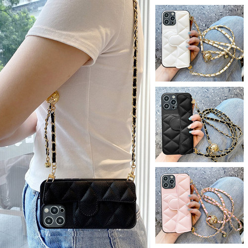 适用三星M23手机壳M22斜挎链M21S插卡套M14小香风GalaxyM13全包M12调节M10S时尚M04小香风M02s创意防保护套