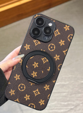 坎宁安适用于红米Turbo4手机壳13/12旋转支架note14pro+折叠11E商务10se男女9/8pro皮质7支撑13C简约保护套