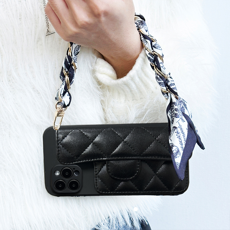 适用realme12pro手机壳11/10/5小香风真我GT2插卡套11Pro手提丝巾Neo6se斜跨Q3男女Neo闪速版小众GT2大师探索