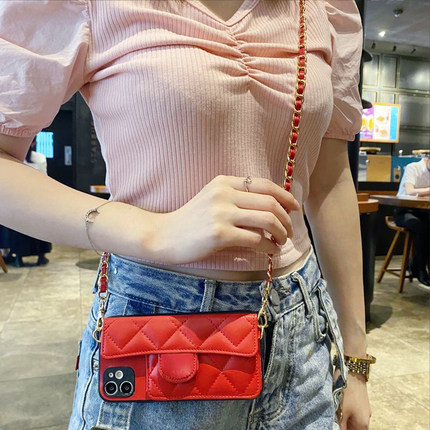 坎宁安适用华为Pura80手机壳P70小香风p60art新年红p50e斜跨绳P40插卡p20欧美风P30lite零钱包p10plus全包p9