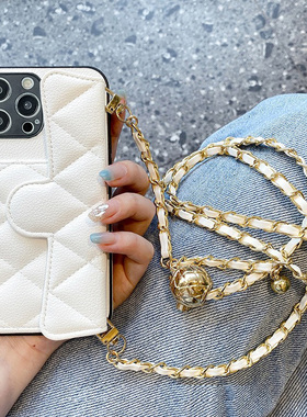 适用红米Turbo3手机壳Note13斜挎链12Pro插卡套11E小香风10se全包9/8pro调节note7欧美13C时尚潮10x零钱包