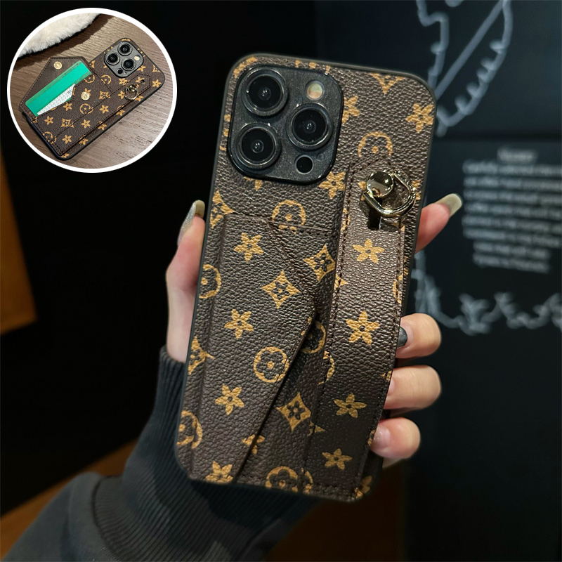 适用realme12pro手机壳10pro插卡套腕带真我GT2支架11Pro商务Neo6se秋冬款Q3便携Neo闪速版小众GT2大师探索版