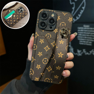 小众GT2大师探索版 适用realme12pro手机壳10pro插卡套腕带真我GT2支架11Pro商务Neo6se秋冬款 Q3便携Neo闪速版