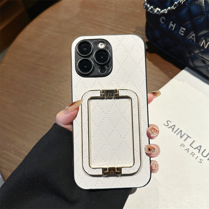 坎宁安适用于iphone17ProMax手机壳XR商务支架15菱格14plus折叠式ip16e男女11桌面XR便携7/8P小众防摔保护套