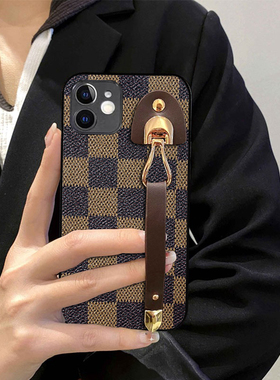 适用华为Nova14手机壳14Ultra腕带12活力版小众14pro三角格Nova13皮质12SE高级感13Ultra创意7/6防摔11se精孔