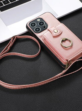 坎宁安适用于小米15Pro手机壳civi4pro多功能12SE插卡套11Ultra斜跨绳mi10s支架civi1s零钱包3s指环CC9简约