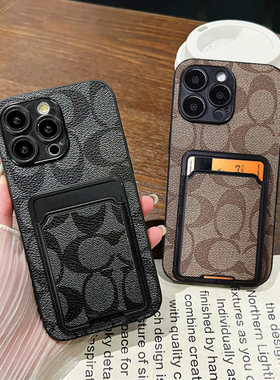 适用三星Fold6手机壳折叠屏Fold5插卡套4/3商务GalaxyFold2小众W25保护套公交卡W24/23典藏版复古时尚创意