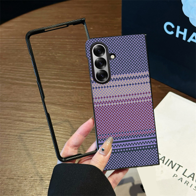坎宁安适用于三星Galaxy ZFold7手机壳Fold5碳纤维Fold6凯夫拉纹4/3折叠手感小众W25保护套商务W24/23典藏版