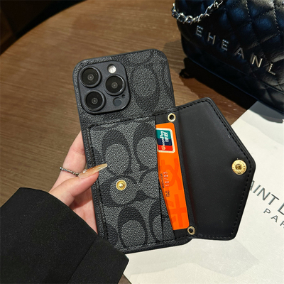 适用三星Fold6手机壳折叠屏Fold5插卡套4/3商务卡夹GalaxyFold2小众W25保护套可装卡W24/23典藏版复古时尚