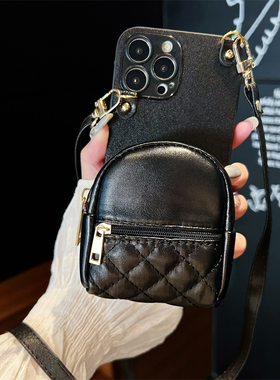 坎宁安适用于小米15Pro手机壳civi4pro书包14/12SE斜跨绳11Ultra可装卡mi10s零钱包civi1s口红3s小众CC9背带