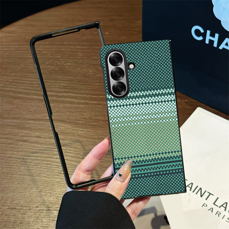 坎宁安适用于三星Galaxy ZFold7手机壳Fold6碳纤维凯夫拉纹4/3折叠Fold5手感小众W25保护套商务W24/23典藏版