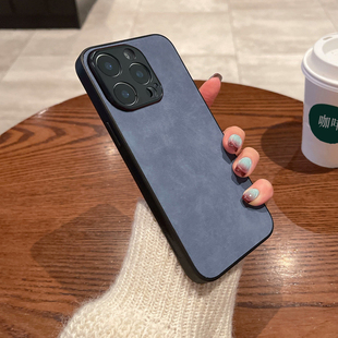 坎宁安适用三星A35手机壳a73新年红A53羊巴皮A70S男女A90s秋冬a34商务A60s小众a25简约a35全包A71保护套A72