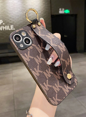 适用华为nova14手机壳12活力版hi皮革腕带2Ultra支架FIN一AL60手拿12se斜跨绳13Pro皮质12i小众FINAL60奢华