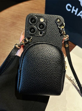 适用小米POCOF6PRO手机壳F6手机包F5Pro背带斜挎F5零钱包F4Gt插卡F3女款F2Pro公交卡套F1小众f2旅游防摔创意