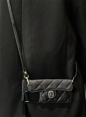 适用小米mix fold手机壳折叠屏小香风MagicVs3卡包matex2小众零钱包小米mixfold2保护套秋冬斜跨绳轻奢创意潮