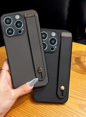 坎宁安适用于oppo Reno14手机壳13pro腕带11se商务6i带支架5z超薄4碳纤维2ace复古3se+小众12PRO时尚保护套