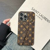 适用三星S25Ultra手机壳S24插卡套腕带S23 支架S21FE商务A55秋冬款 a34便携A60s小众a25皮质a35高级感S20新年