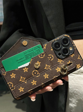 适用三星S10手机壳S11E插卡套腕带S9支架S11Plus商务GalaxyS8+秋冬款S10Lite便携S10X小众S10e新年门禁卡潮流