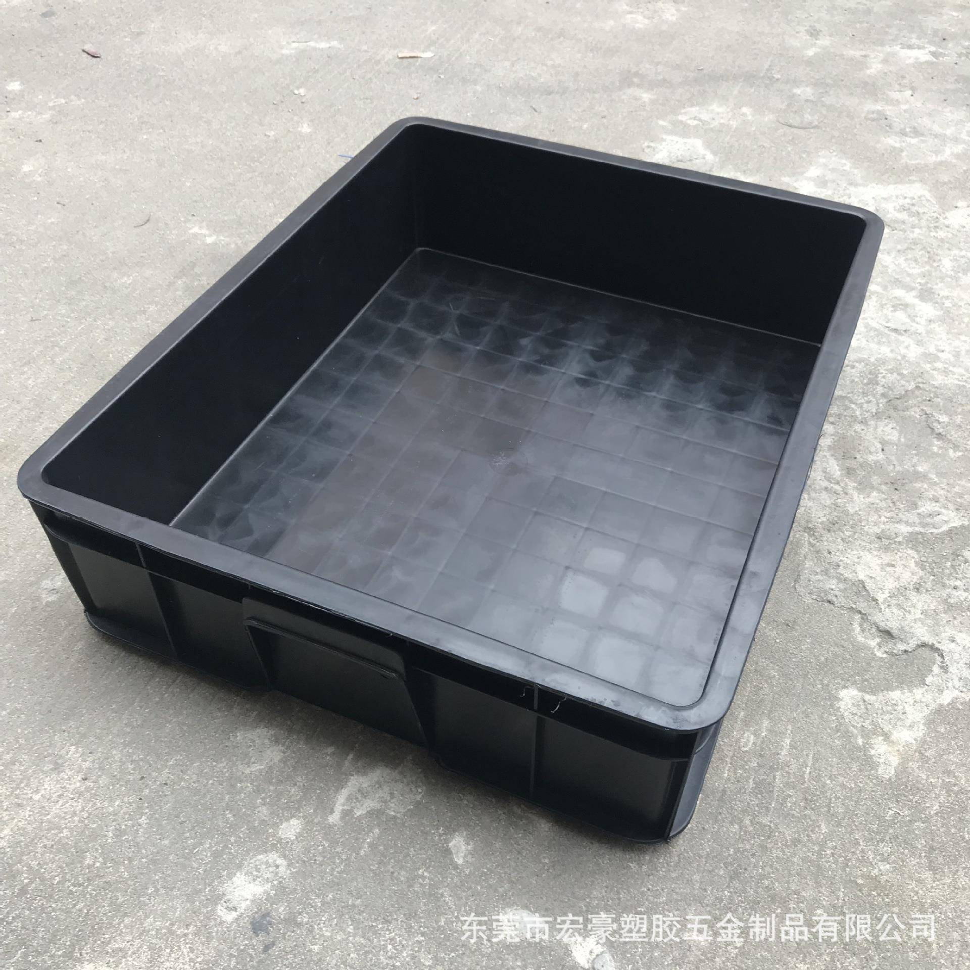 宏豪加厚防静电周转箱600*500*160mm电子元件收纳运输箱物料胶盒