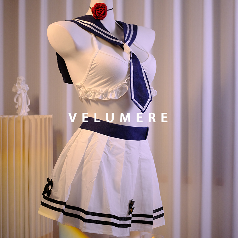 雾岛「俏皮水手」纯欲水手服cos小胸内衣套装jk制服睡裙性感