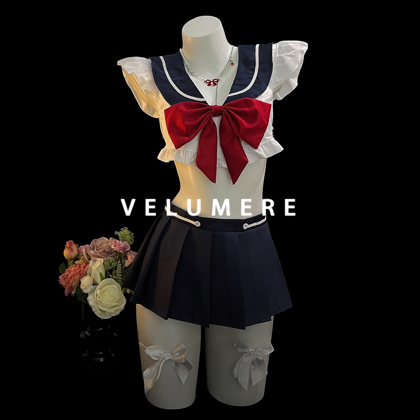 雾岛「热恋少女」性感学院风超短裙制服纯欲JK水手服