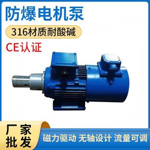不锈钢防爆电机泵LY380V流程变频防爆电机泵搅拌机流程水泵 卧式