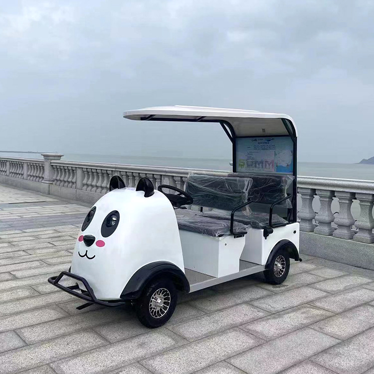 大熊猫电动代步车景区公园自驾游观光车酒店接送四轮车旅游观光车