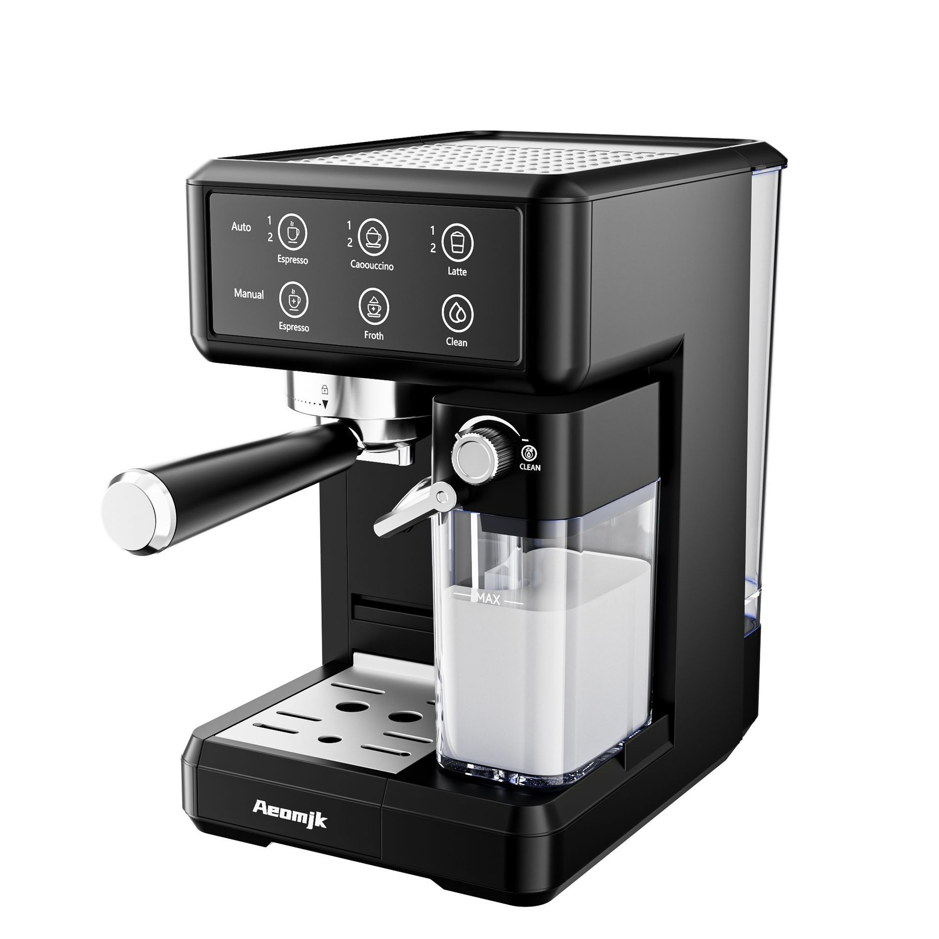 Aeomjk跨境美规意式半自动浓缩高压奶泡萃取咖啡机5320蒸汽