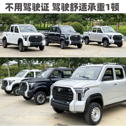 代步油电两用新款拉货4轮车电动皮卡四轮车新能源双排家用