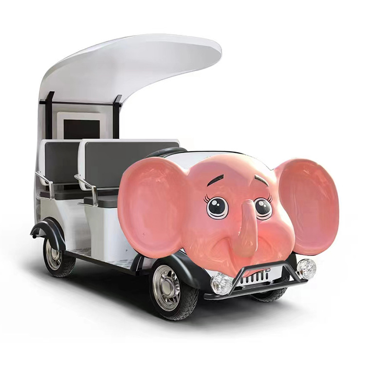 景区观光车代步车农场游乐场卡通小象观光游览车公园观光车代步车