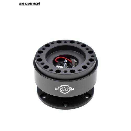 SK CUSTOM汽车改装赛车方向盘快拆通用型锻造铝合金D型拉杆快拆器