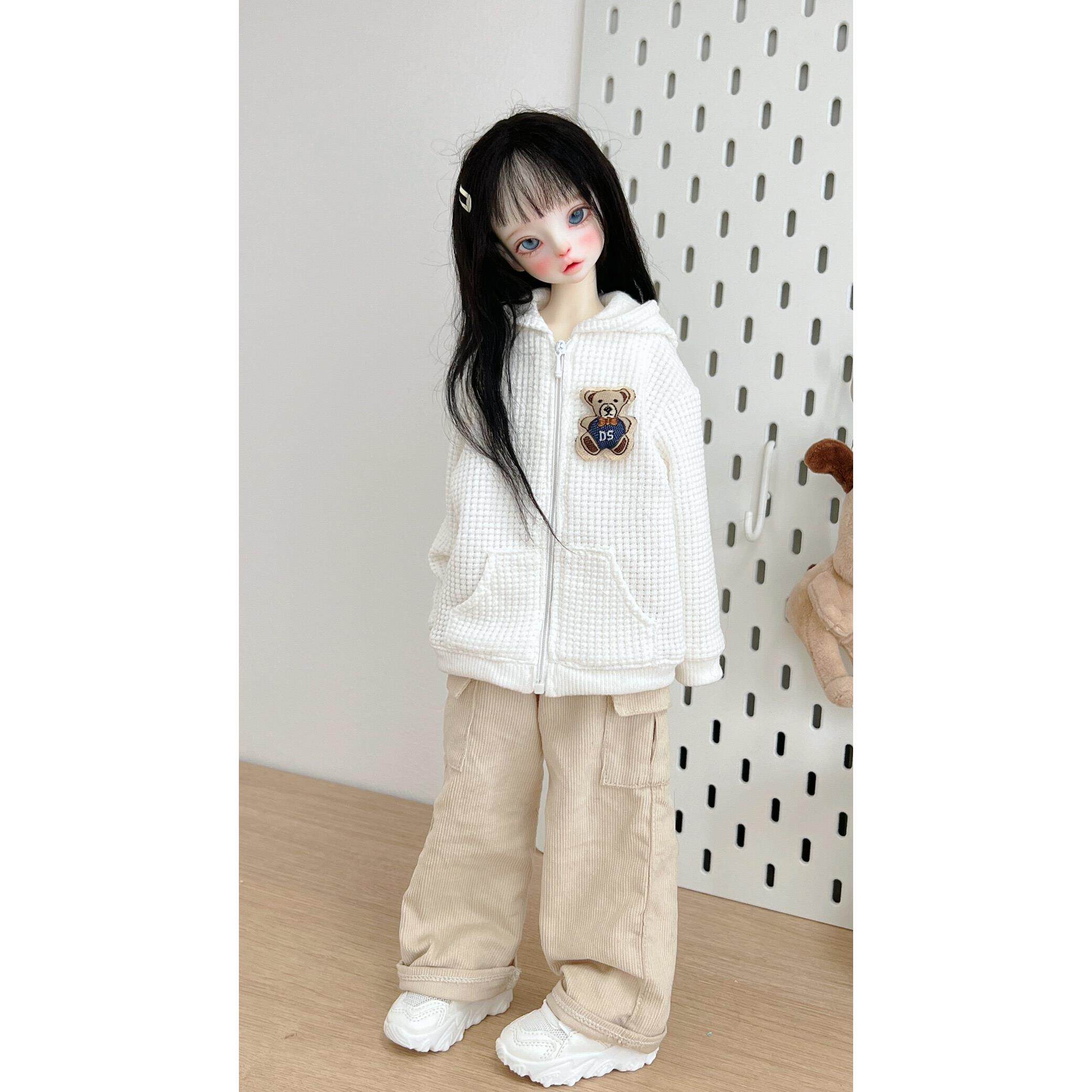 现货68包邮bjd4分1/4娃娃衣服配件日常卫衣外套裤子娃衣衣服