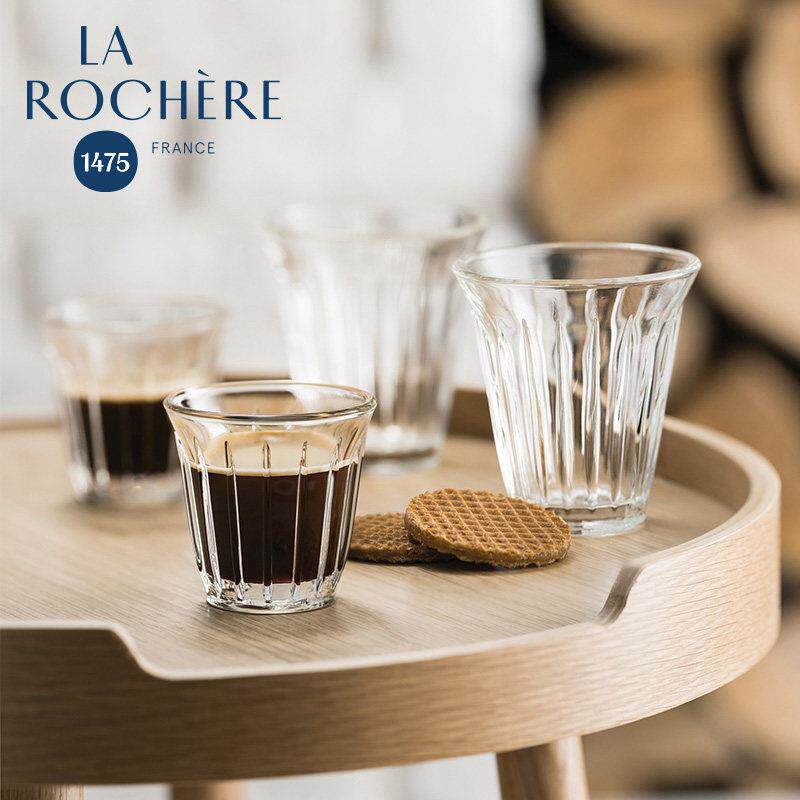 法国进口LA ROCHERE 经典Zinc玻璃杯水杯拿铁杯 意式咖啡杯 100ml