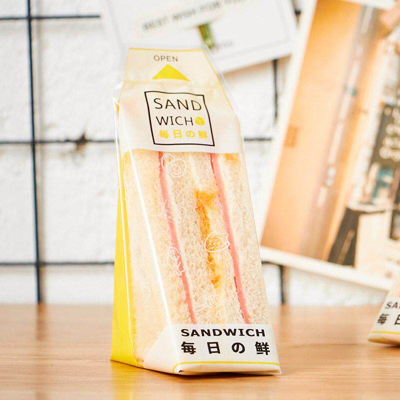 [三明治包装袋]三角蛋糕袋烘焙面包食品一次性打包袋 透明蛋糕袋