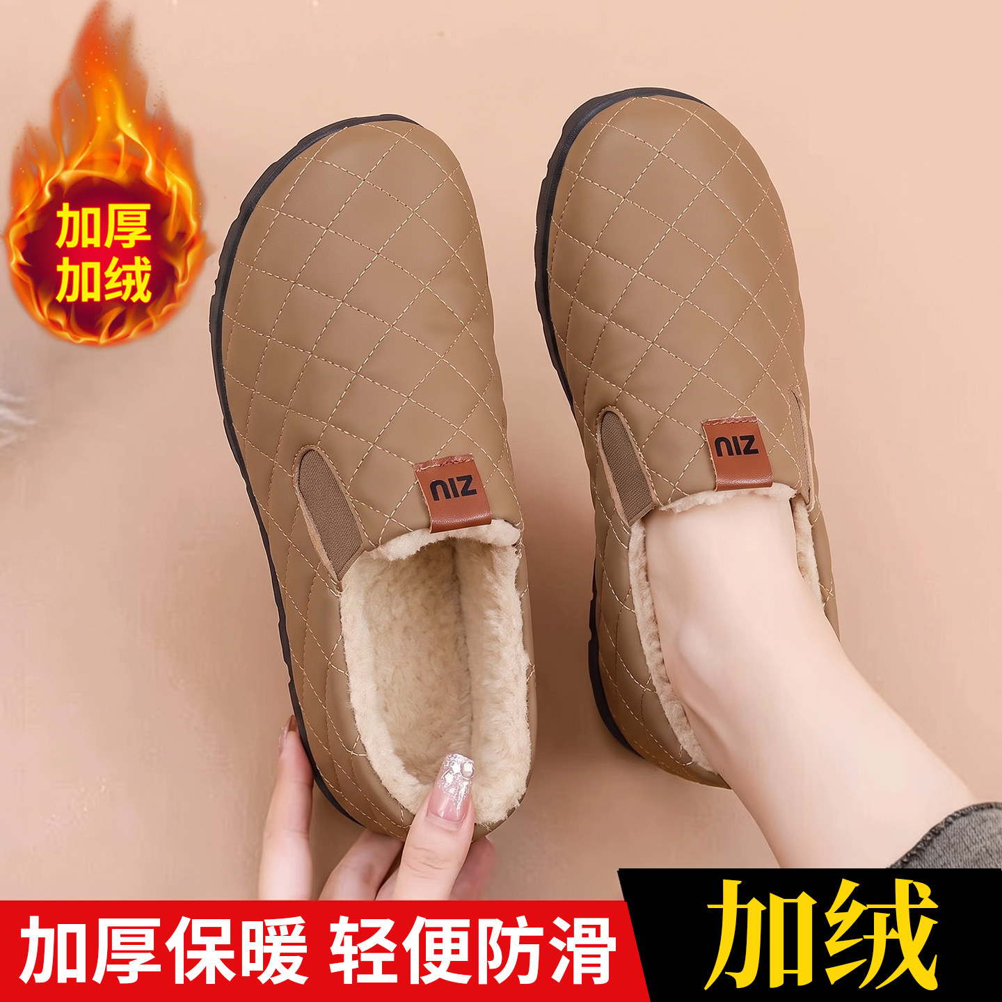 老北京布鞋女冬2026新款防滑棉鞋