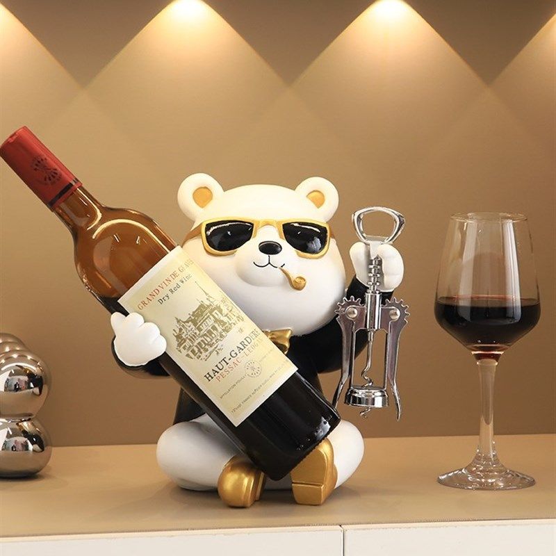 创意暴力熊高档红酒架酒柜装饰品客厅电视餐柜家居饰品,家居饰品,装饰摆件,淘宝优惠券,粉丝福利购,淘宝优惠卷