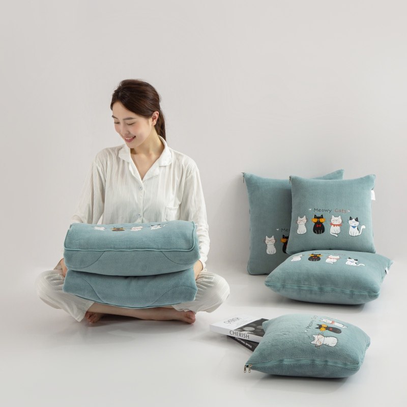 加厚抱枕被子两用汽车靠垫室沙发二合一空调毯,居家布艺,抱枕被,淘宝优惠券,粉丝福利购,淘宝优惠卷