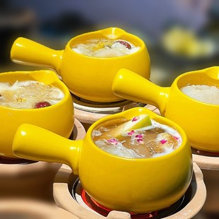 广东冰糖烤梨锅围炉摆摊炖梨炉子罐炉商用工具奶锅陶瓷