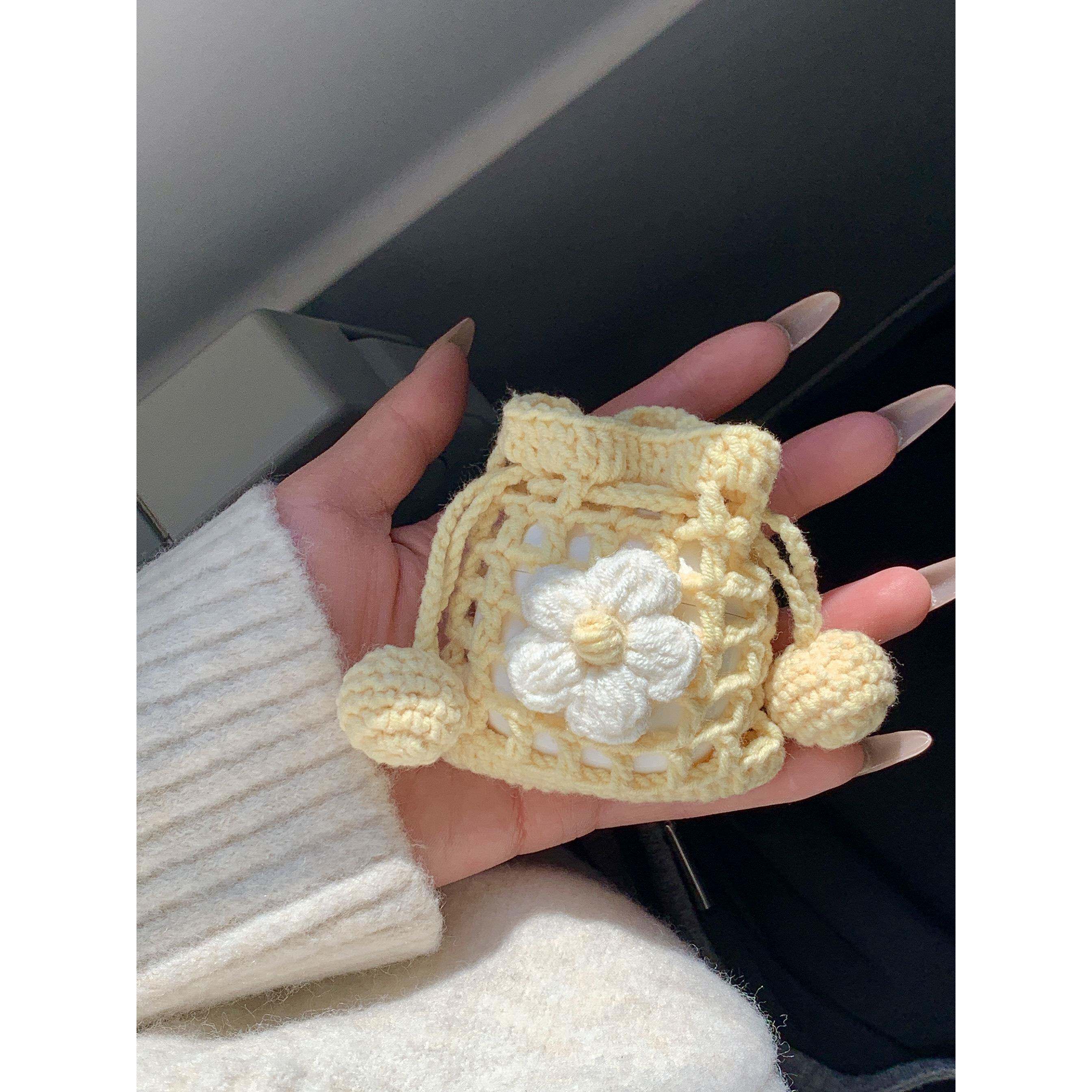 毛线耳机包迷你蓝牙钩织手工编织diy礼物材料包钩针无聊解闷手作