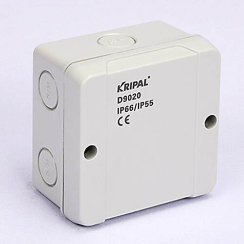 科瑞普kripal防水盒PS室外配电PC监控摄像头接线盒端子箱D9020Z