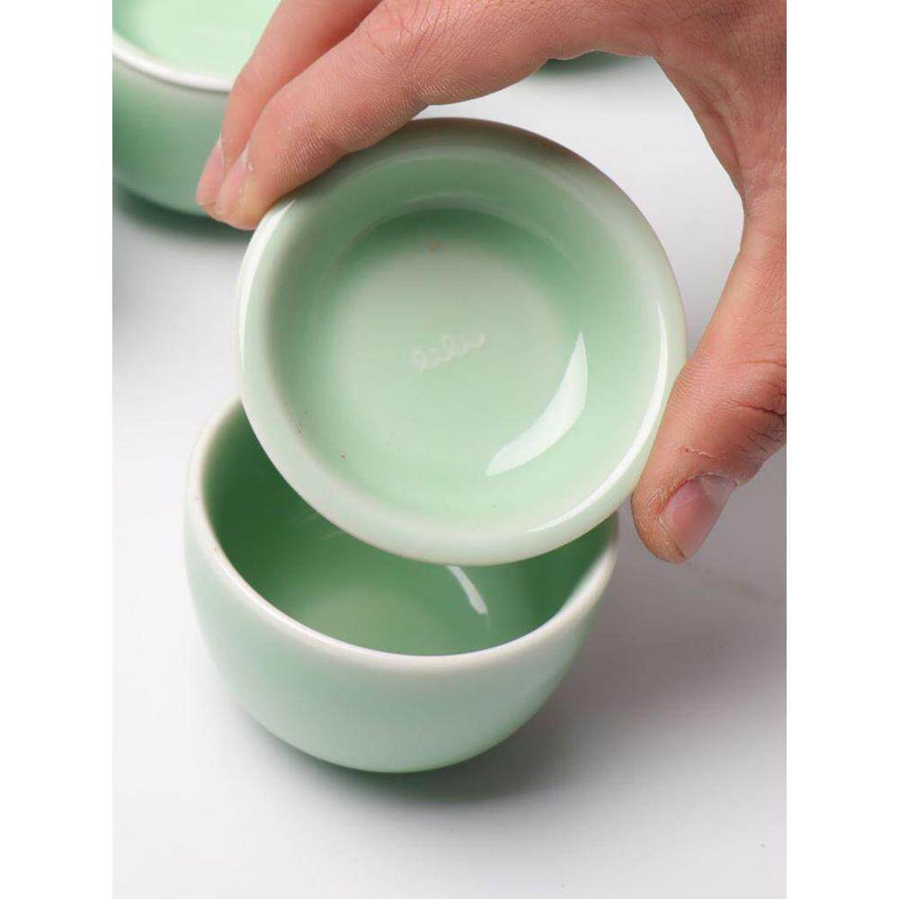 lili杯测碗 粒粒杯 咖啡品鉴检杯喝茶茗 六克青瓷杯110ml带盖吕枭