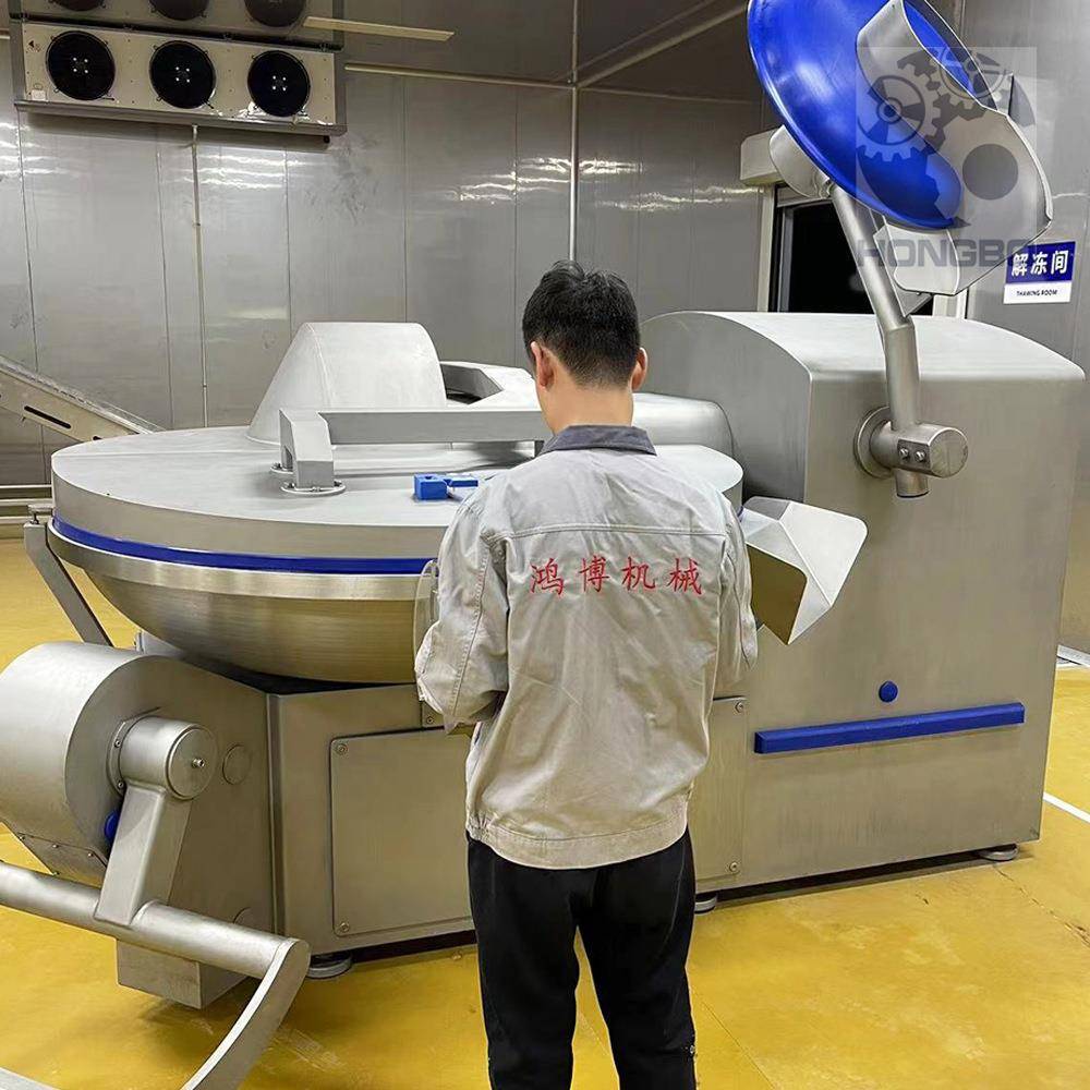 大功率猪苦胆斩拌机保质保量高产斩切设备精做鱼皮斩切机