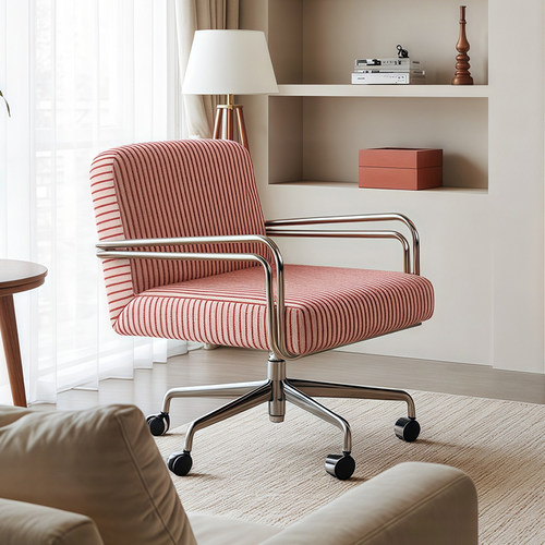 北欧风可升降旋转单人梳妆椅