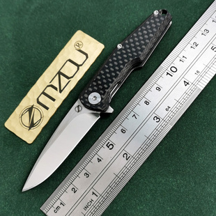 奥地利M390粉末钢折刀高硬度迷你户外便携碳纤手柄小水果折叠刀具