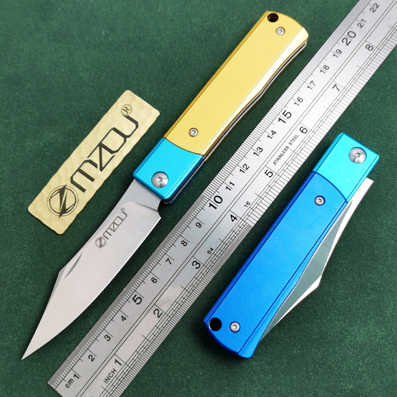 进口奥地利M390粉末钢折刀高硬度户外随身无锁口袋折叠家用水果刀