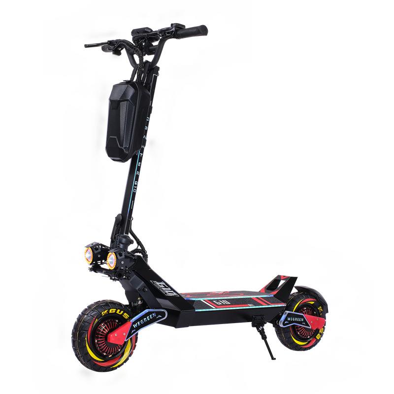 新款双驱折叠越野10英寸大功率成人青年大学生代步小型电动滑板车