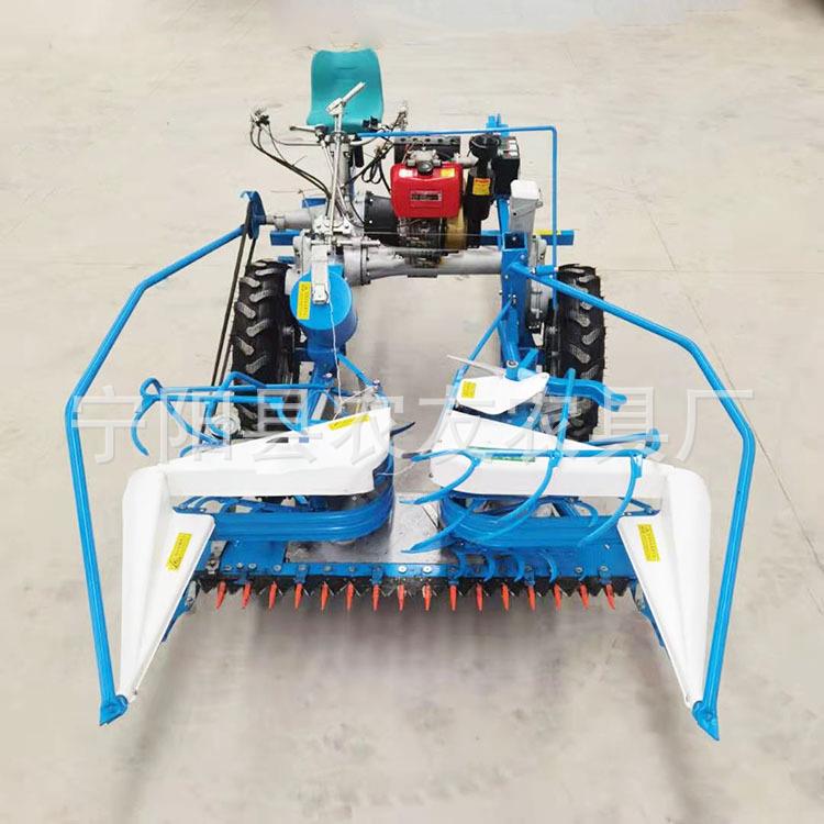 玉米杆收割打捆机高杆作物割晒机 谷子水稻自动打捆收割机