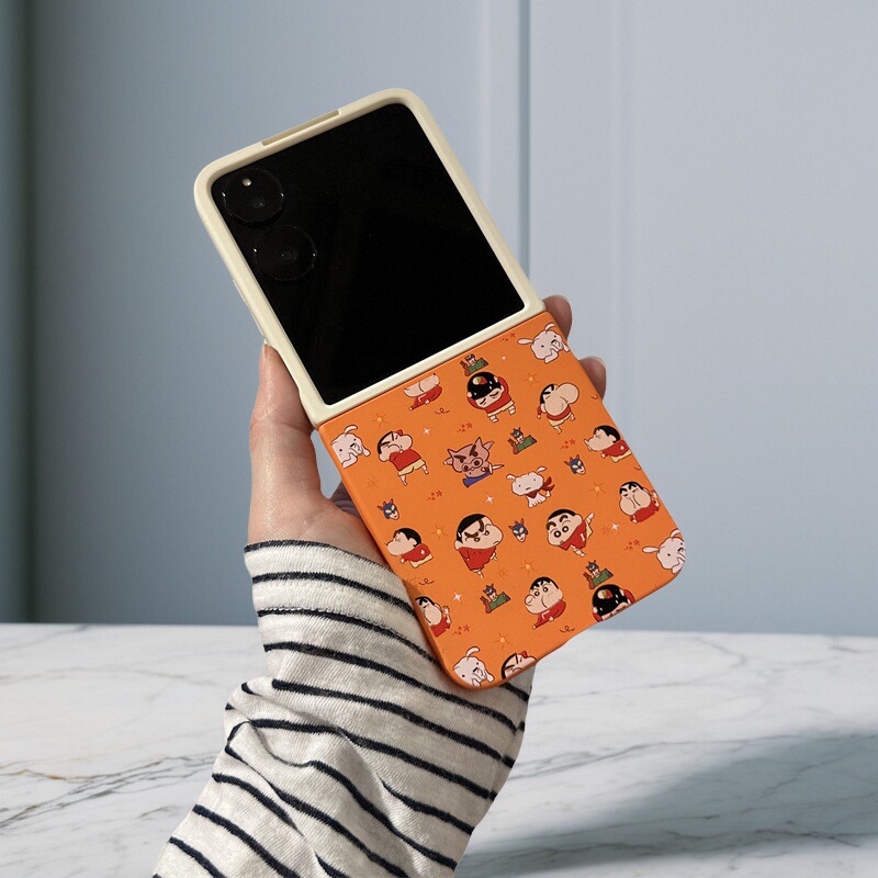 适用华为P50pocket手机壳三星Zflip7折叠屏OPPO FindN3摩托罗拉razr60新款拼色超人小新小米mix2PuraX保护套5